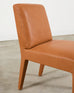 Ralph Lauren Italian Leather Mahogany Dalton Dining Chair