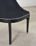 Ralph Lauren Regency Style Tufted Navy Blue Mayfield Chair