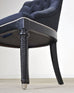 Ralph Lauren Regency Style Tufted Navy Blue Mayfield Chair