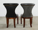 Set of Four Ralph Lauren Highgate Leather Dining Chairs