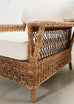 Pair of Ralph Lauren Organic Wicker Rope Armchairs + Ottoman