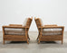 Pair of Ralph Lauren Organic Wicker Rope Armchairs + Ottoman