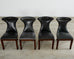 Set of Four Ralph Lauren Highgate Leather Dining Chairs