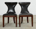 Set of Four Ralph Lauren Highgate Leather Dining Chairs