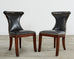 Set of Four Ralph Lauren Highgate Leather Dining Chairs