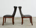 Set of Four Ralph Lauren Highgate Leather Dining Chairs