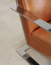 Ralph Lauren Modern Penthouse Chrome and Leather Lounge Chair