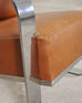 Ralph Lauren Modern Penthouse Chrome and Leather Lounge Chair