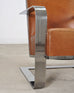 Ralph Lauren Modern Penthouse Chrome and Leather Lounge Chair