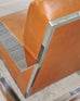 Ralph Lauren Modern Penthouse Chrome and Leather Lounge Chair