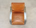 Ralph Lauren Modern Penthouse Chrome and Leather Lounge Chair