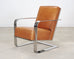 Ralph Lauren Modern Penthouse Chrome and Leather Lounge Chair
