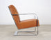 Ralph Lauren Modern Penthouse Chrome and Leather Lounge Chair