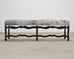 Ralph Lauren "Os de Mouton" Leather Cowhide Upholstered Bench