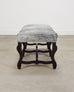 Ralph Lauren "Os de Mouton" Leather Cowhide Upholstered Bench