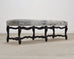 Ralph Lauren "Os de Mouton" Leather Cowhide Upholstered Bench