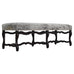 Ralph Lauren "Os de Mouton" Leather Cowhide Upholstered Bench