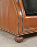 Ralph Lauren Italian Aran Isles Leather Mahogany Club Chair