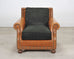 Ralph Lauren Italian Aran Isles Leather Mahogany Club Chair