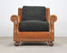 Ralph Lauren Italian Aran Isles Leather Mahogany Club Chair