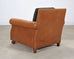 Ralph Lauren Italian Aran Isles Leather Mahogany Club Chair