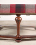 Ralph Lauren Mahogany Plaid Sadler Cocktail Ottoman 4 Ft.