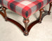 Ralph Lauren Mahogany Plaid Sadler Cocktail Ottoman 4 Ft.