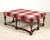 Ralph Lauren Mahogany Plaid Sadler Cocktail Ottoman 4 Ft.