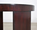 Ralph Lauren Italian Mahogany Round Modern Drum Drink Table