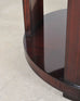 Ralph Lauren Italian Mahogany Round Modern Drum Drink Table