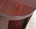 Ralph Lauren Italian Mahogany Round Modern Drum Drink Table