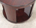 Ralph Lauren Italian Mahogany Round Modern Drum Drink Table