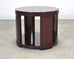 Ralph Lauren Italian Mahogany Round Modern Drum Drink Table