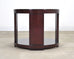 Ralph Lauren Italian Mahogany Round Modern Drum Drink Table