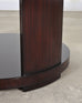 Ralph Lauren Italian Mahogany Round Modern Drum Drink Table