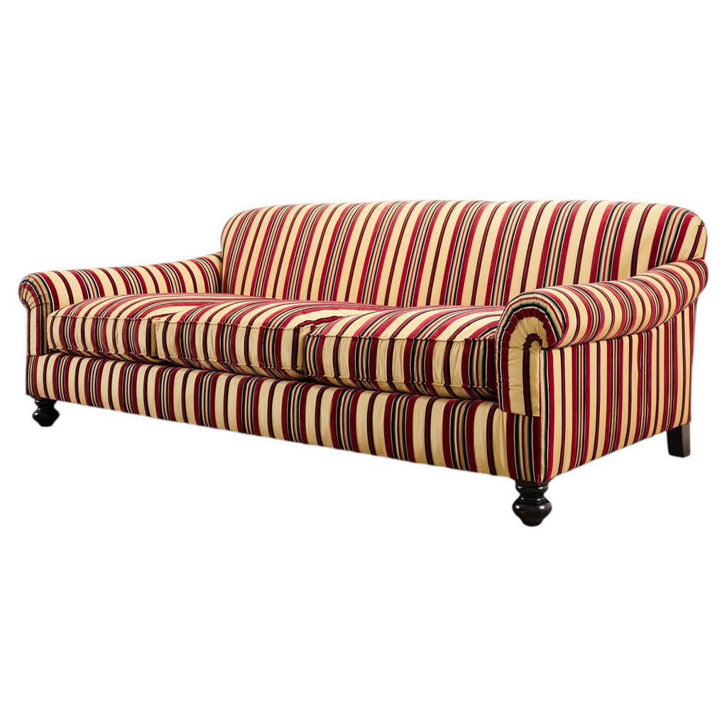 Ralph Lauren Home "Bel Air" Striped Velvet Sofa 8 Ft USA 2008