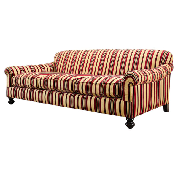 Ralph Lauren Home "Bel Air" Striped Velvet Sofa 8 Ft USA 2008