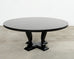 Ralph Lauren Ebonized Mahogany Round Basalt Dining Table