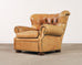 Ralph Lauren Leather Writer's Chair with Matching Ottoman
