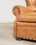 Ralph Lauren Leather Writer's Chair with Matching Ottoman