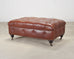 Ralph Lauren Country English Leather Writer's Ottoman 4 Ft