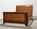 Ralph Lauren Villa America Mahogany Rattan Gondola Sleigh Bed