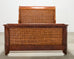 Ralph Lauren Villa America Mahogany Rattan Gondola Sleigh Bed