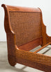 Ralph Lauren Villa America Mahogany Rattan Gondola Sleigh Bed