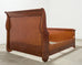Ralph Lauren Villa America Mahogany Rattan Gondola Sleigh Bed
