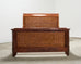Ralph Lauren Villa America Mahogany Rattan Gondola Sleigh Bed