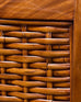 Ralph Lauren Villa America Mahogany Rattan Gondola Sleigh Bed