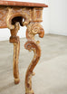 Italian Baroque Style Marble Top Console Table