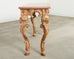 Italian Baroque Style Marble Top Console Table