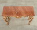Italian Baroque Style Marble Top Console Table